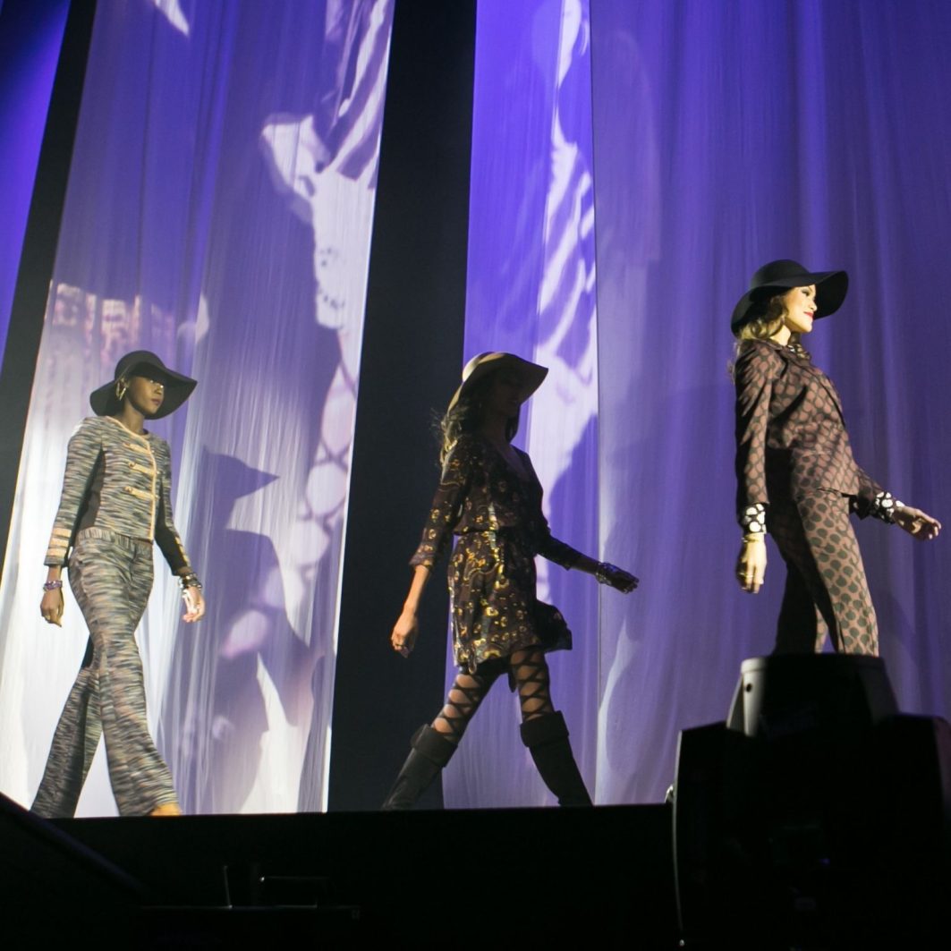 Models walking at Glamorama