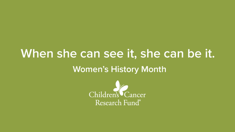 "When she can see it, she can be it."